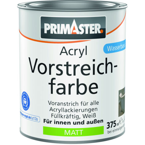 Primaster Acryl Vorstreichfarbe 375 ml weiß