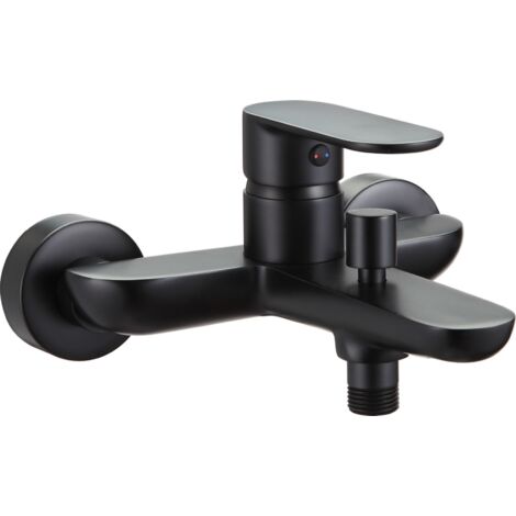 Primaster Badewannenarmatur Prag schwarz Armatur Badezimmer Duscharmatur
