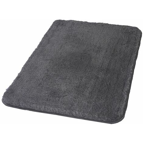 Primaster Badteppich anthrazit 70 x 120 cm Badematte Badvorleger Duschvorleger