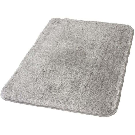 Primaster Badteppich grau 55 x 65 cm Badematte Badvorleger Duschvorleger Bad