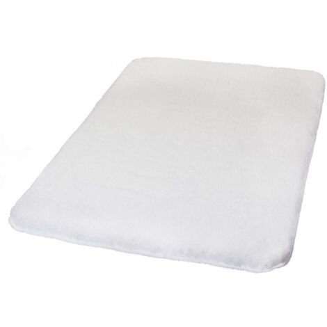 Primaster Badteppich polarweiß 60 x 100 cm Badematte Badvorleger Duschvorleger