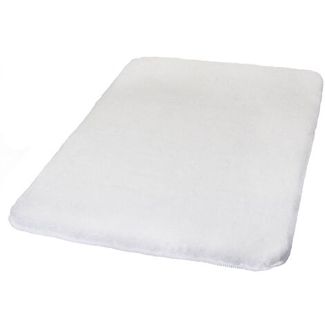 Primaster Badteppich polarweiß 70 x 120 cm Badematte Badvorleger Duschvorleger
