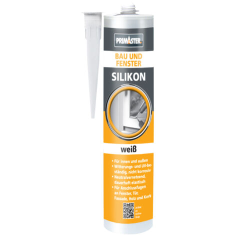 Primaster Bau und Fenster Silikon weiß 310 ml Dichtmaterialien