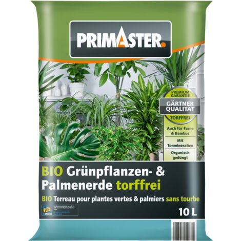 Primaster Bio Grünpflanzen- & Palmenerde torffrei 10 L Erde
