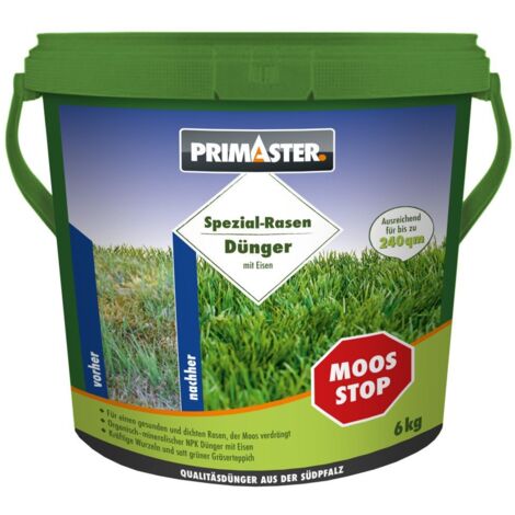 Primaster Bio Spezial-Rasendünger Moos Stop 6 kg Dünger
