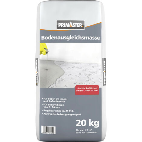 Primaster Bodenausgleichsmasse 20 kg grau Mörtel, Putz, Zement & Gips