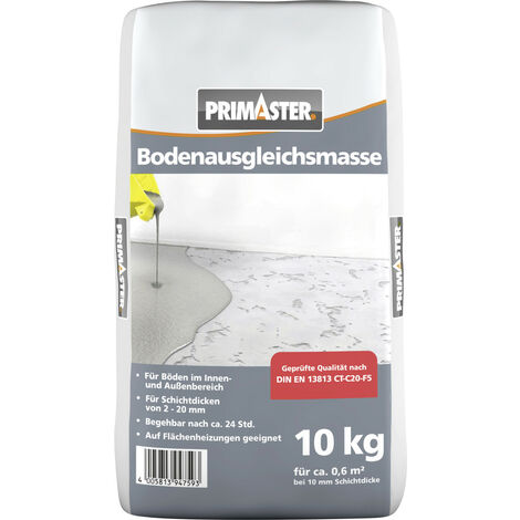 Primaster Bodenausgleichsmasse Ausgleichmasse für Innen und Außen Bodenspachtel