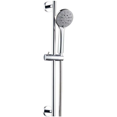 Primaster Brausegarnitur 5 Strahlarten Paola chrom 60 cm Brausestangenset