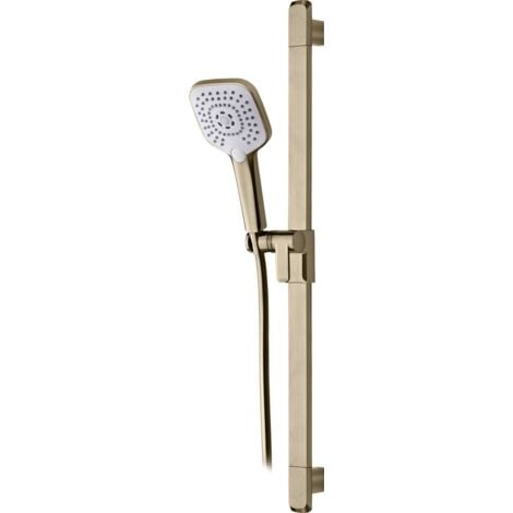 Primaster Brausestangenset Prag Lightgold Chrom Duscharmatur Brausegarnitur