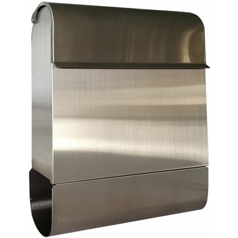 Primaster Briefkasten Gong Edelstahl Zeitungsbox Wandbriefkasten Postkasten