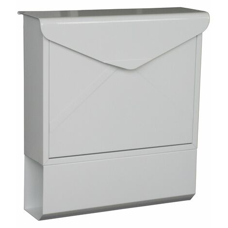 Primaster Briefkasten Xin Postkasten Wandbriefkasten 2 Schlüssel weiß