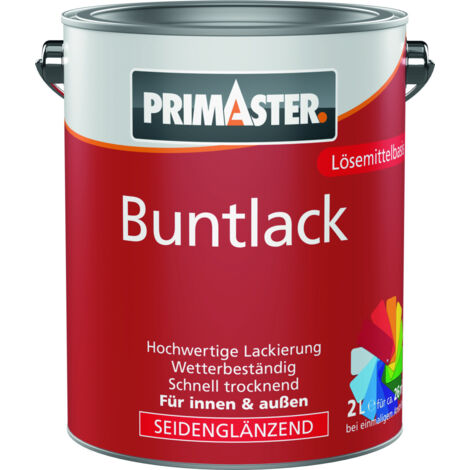 Primaster Buntlack 2 L silbergrau seidenmatt Lack