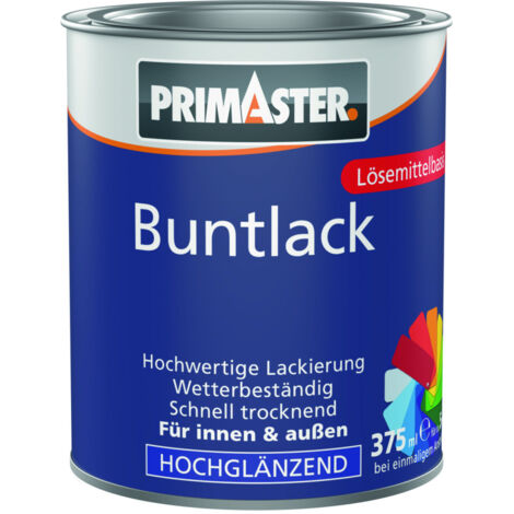 Primaster Buntlack 375 ml silbergrau hochglänzend Lack