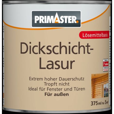Primaster Dickschichtlasur SF1318 Holzlasur Holzfarbe Wandfarbe Außenlasur Lasur