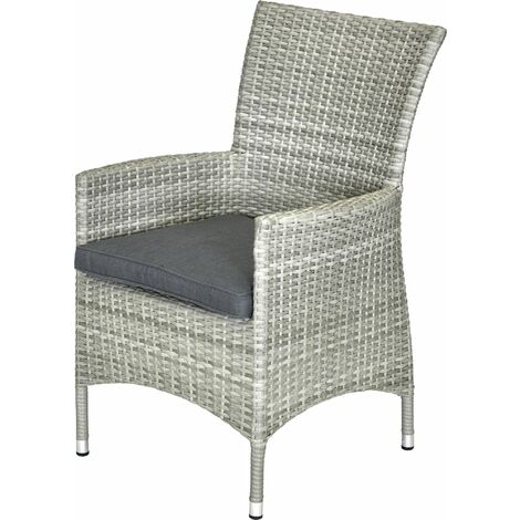 Primaster Diningsessel Nardo XL Polyrattan inkl Sitzkissen Alu Gartenstuhl