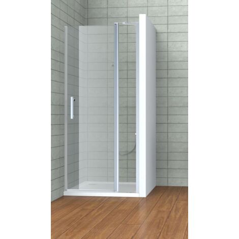 Primaster Dusch-Drehtür mit Fixteil Easy-6 100 cm Klarglas Dusch-Drehtür