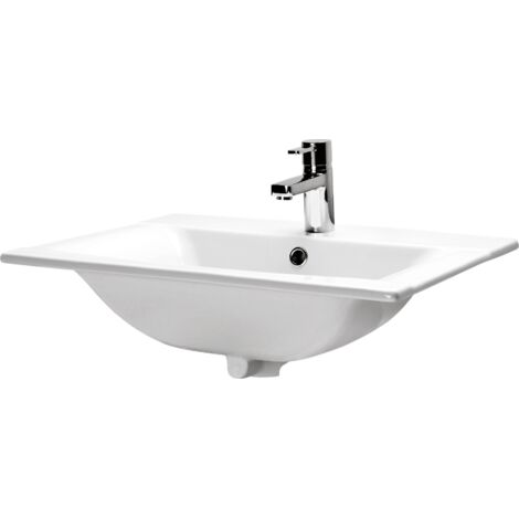 Primaster Einbauwaschtisch Agata Waschbecken Waschtisch Keramik Handwaschbecken