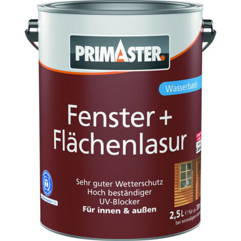 Primaster Fenster + Flächenlasur eiche 2,5 L Holzlasur