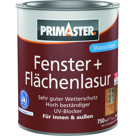 Primaster Fenster + Flächenlasur eiche 750 ml Holzlasur