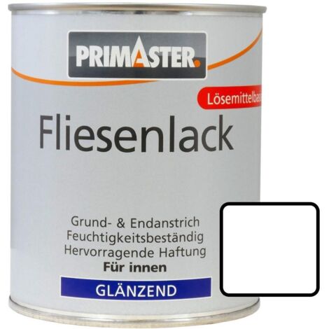 Primaster Fliesenlack 750 ml, weiß, glänzend