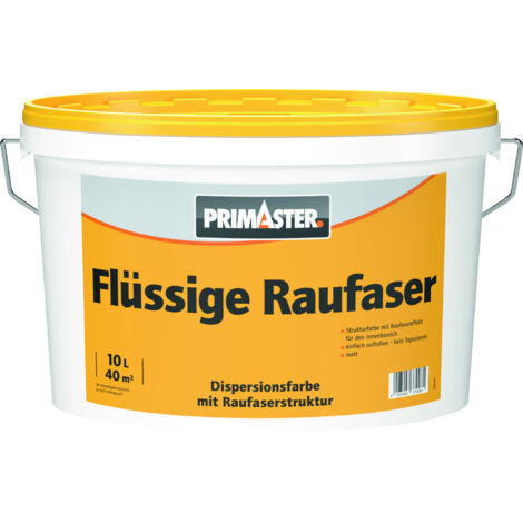Primaster Flüssige Raufaser 10 L weiß matt