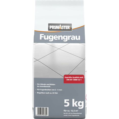 Primaster Fugengrau 5 kg 2-5 mm