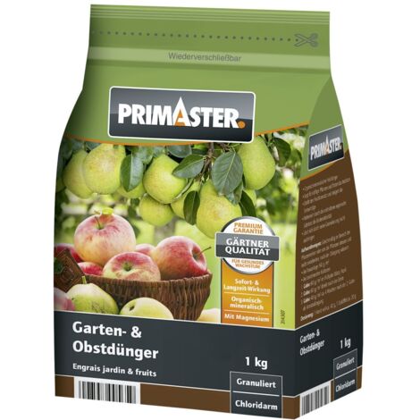 Primaster Gartendünger Garten und Obst Garten Pflanzendünger Beet Dünger 1kg