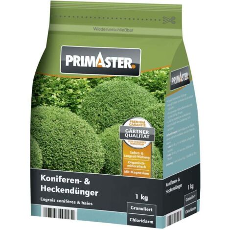 Primaster Gartendünger Hecken und Koniferen Garten Dünger Pflanzendünger Beet