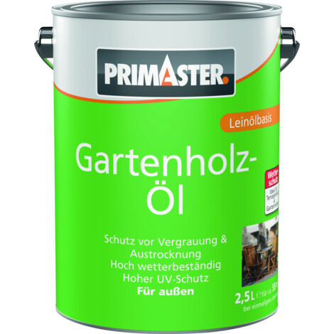 Primaster Gartenholzöl 2,5 L douglasie Holzschutzmittel
