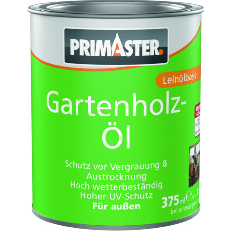Primaster Gartenholzöl 375 ml teak Holzschutzmittel