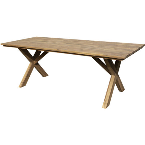 Primaster Gartentisch Manila Holz 220 x 90 x 75 cm Gartentisch