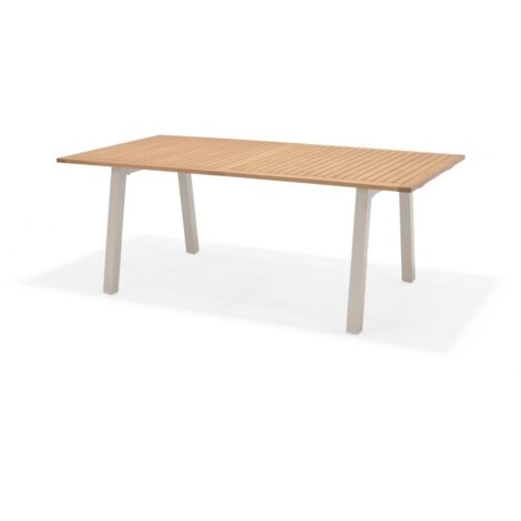 Primaster Gartentisch Padua 195 x 100 cm Eukalyptusholz/Aluminium Esstisch