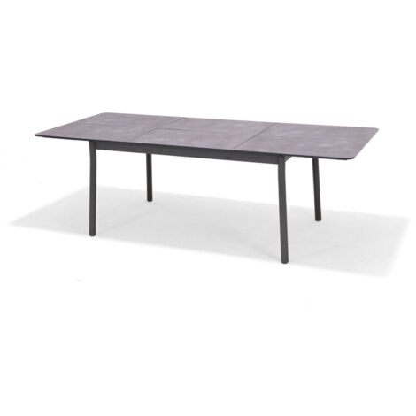 Primaster Gartentisch Taormina 160 x 99,8 cm ausziehbar bis 2,40 m Aluminium Esstisch