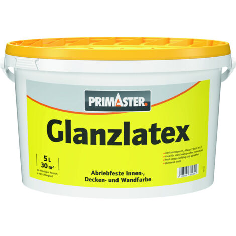 Primaster Glanzlatex glänzend 5 L weiß