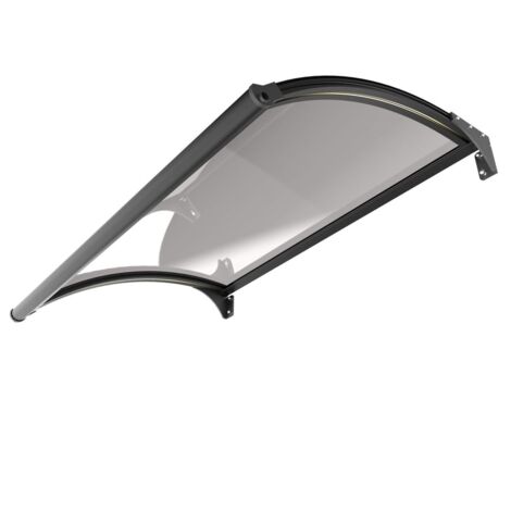 Primaster Glasvordach Marseille 150x100 cm Beleuchtung Bewegungssensor Vordach