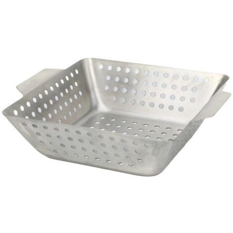Primaster Grillkorb Edelstahl 26 x 22 x 7 cm