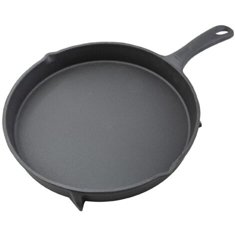 Primaster Grillpfanne aus Gusseisen Ø 26 cm Grillpfanne