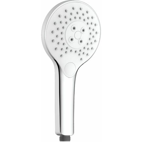Primaster Handbrause 3 Strahlarten Water Jet chrom-weiß wassersparend Handbrause