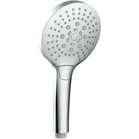 Primaster Handbrause 3 Strahlarten Water Splash chrom-weiß wassersparend Handbrause
