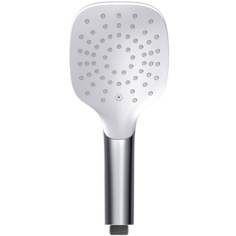 Primaster Handbrause Water Pic quadratisch chrom-weiß wassersparend Handbrause