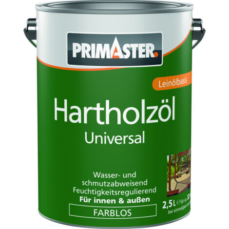Primaster Hartholzöl Universal 2,5 L farblos Holzschutzmittel