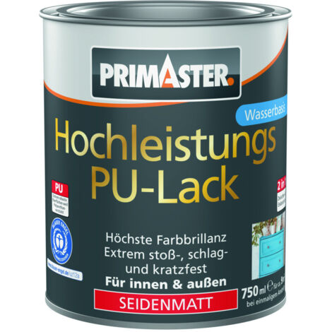 Primaster Hochleistungs PU-Lack weiß seidenmatt 750 ml