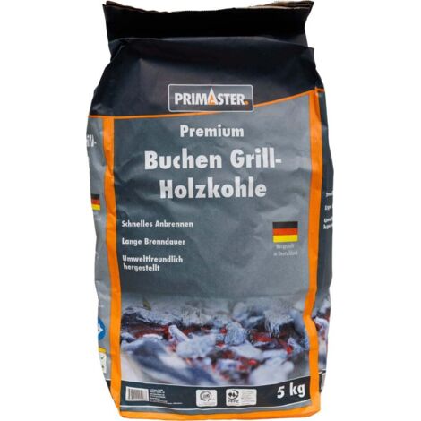 Primaster Holzkohle 5 kg, Buche Kohle