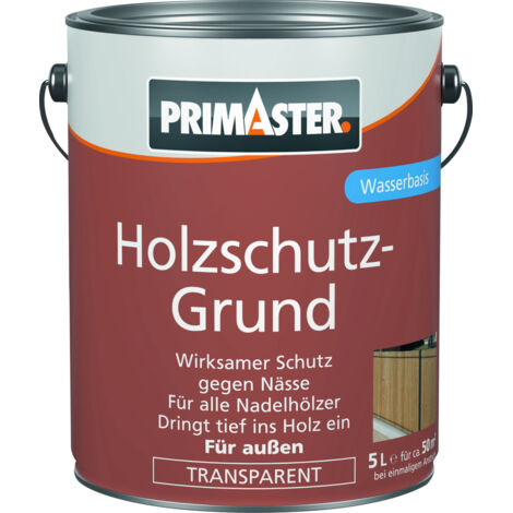 Primaster Holzschutz-Grund 5 L farblos Holzlasur