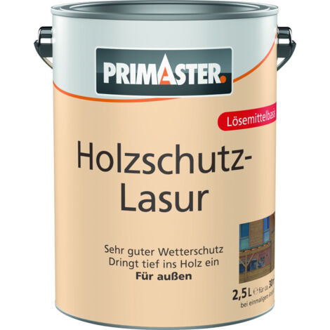 Primaster Holzschutz-Lasur 2,5 L eiche Holzlasur