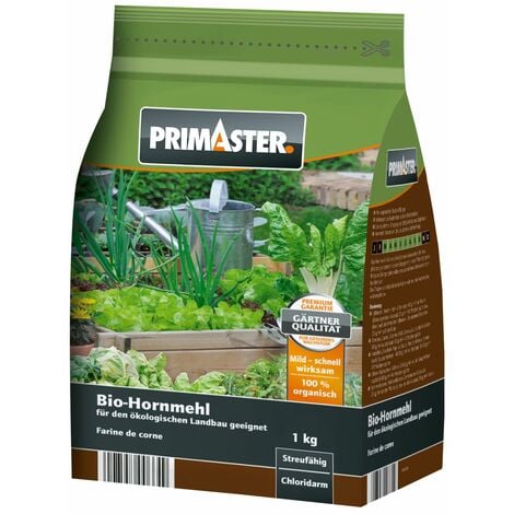 Primaster Hornmehl Gartendünger 1 kg Organischer Dünger Natürdünger
