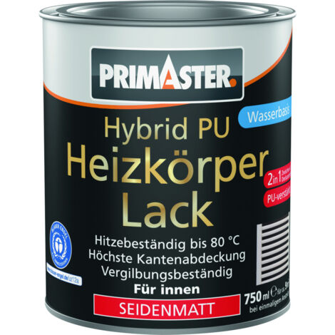 Primaster Hybrid PU-Heizkörperlack weiß seidenmatt 750 ml