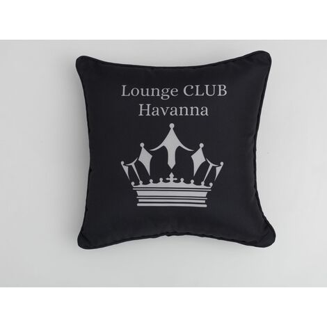 Primaster Kissen Lounge Club Havanna 45 x 45cm Schwarz Zierkissen Sofakissen