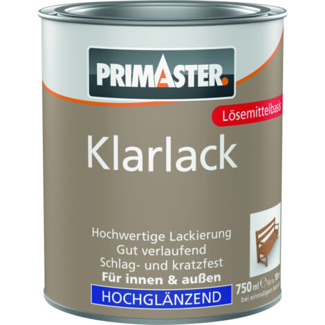 Primaster Klarlack 750 ml farblos hochglänzend Lack