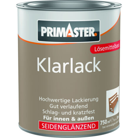 Primaster Klarlack 750 ml farblos seidenglänzend Lack